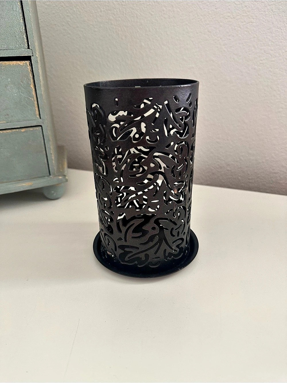 Partylite Decorative Black Cutout Candle Holder